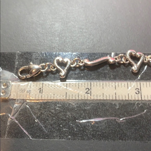 Brighton bracelet silver Tuscan etched hearts euc - Picture 3 of 5